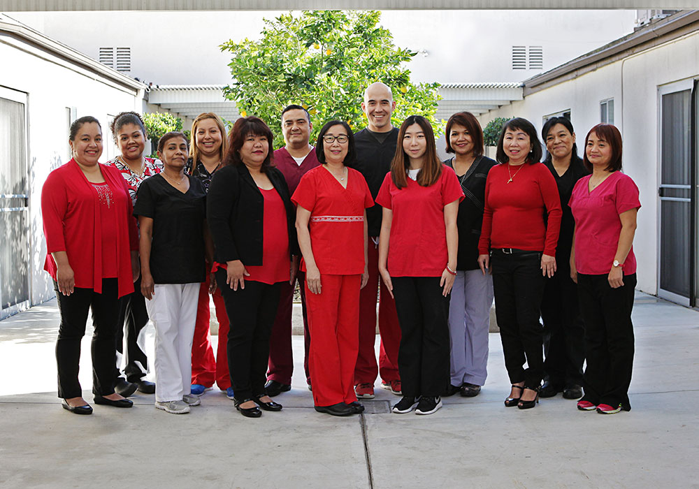 Monterey Park rehab therapist with an elderly resident
