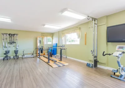 The exercise and rehabilitation room at Sunny Hills