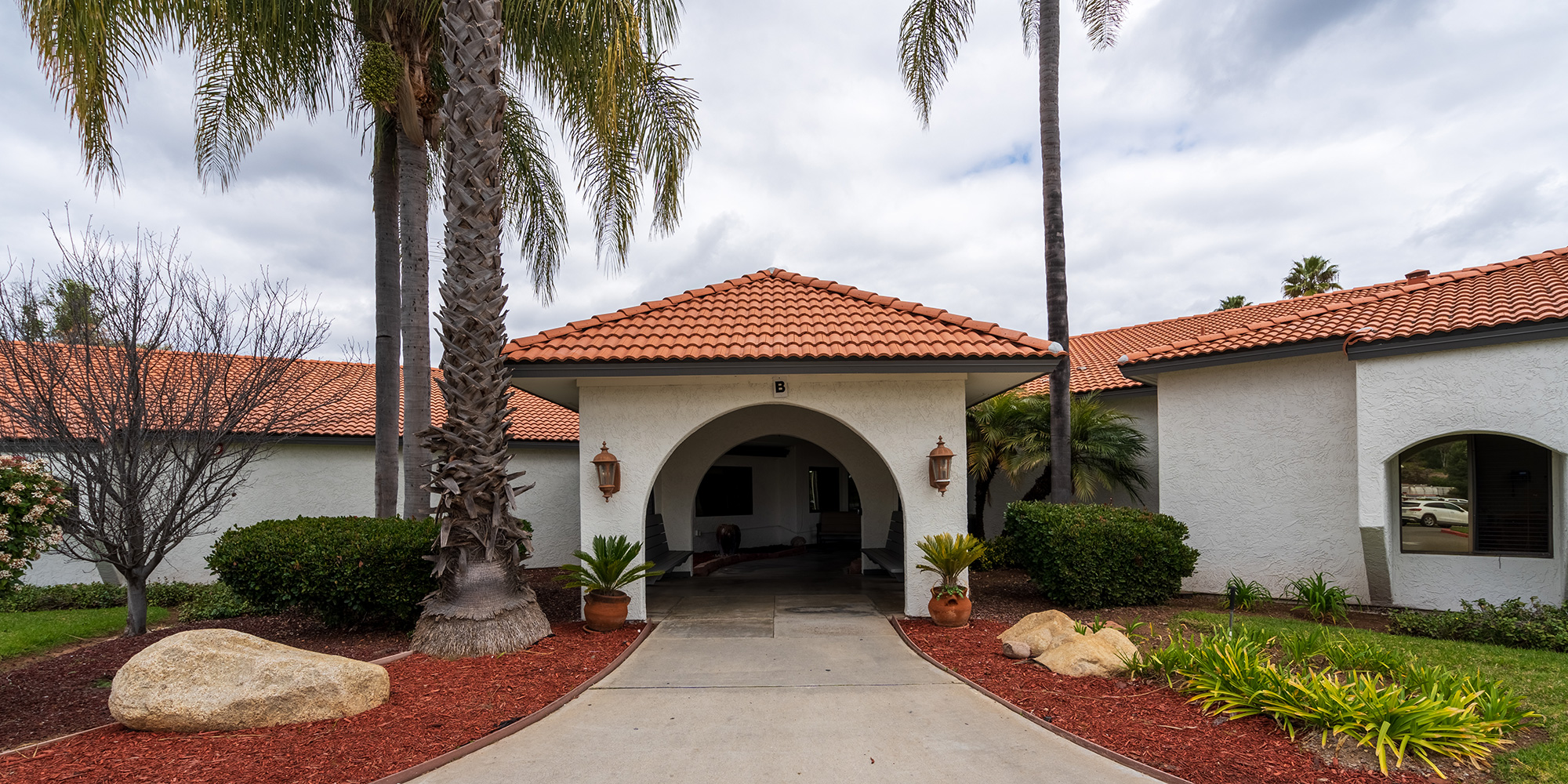 The front entrance to Ocean View