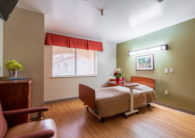 A resident's bedroom at Ocean View